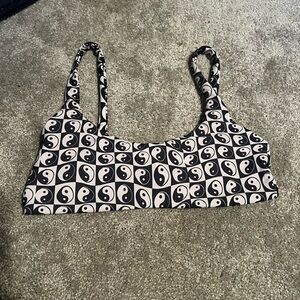 Skatie Bathing Suit Top Yin Yang - Size Medium